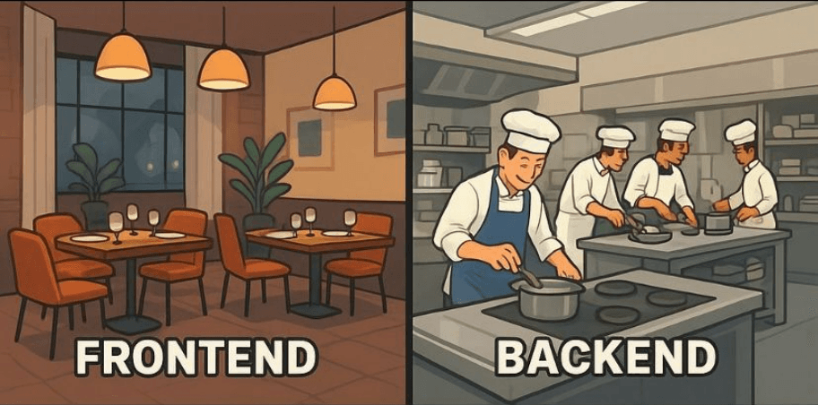 Restaurant frontend vs backend